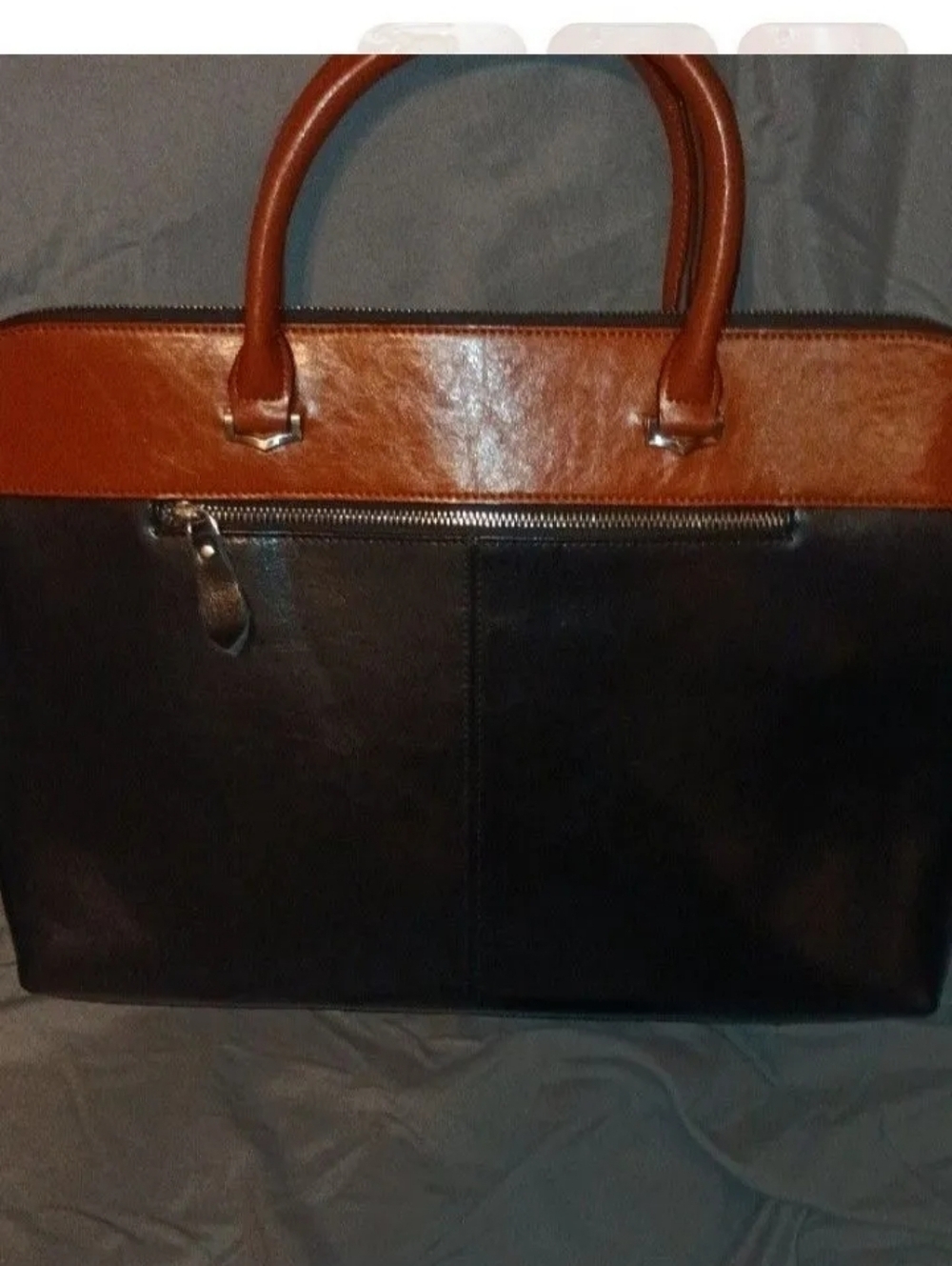 Women's Sunee Folio Gorgeous Bicolor Black And Congac - Picture 4 of 5